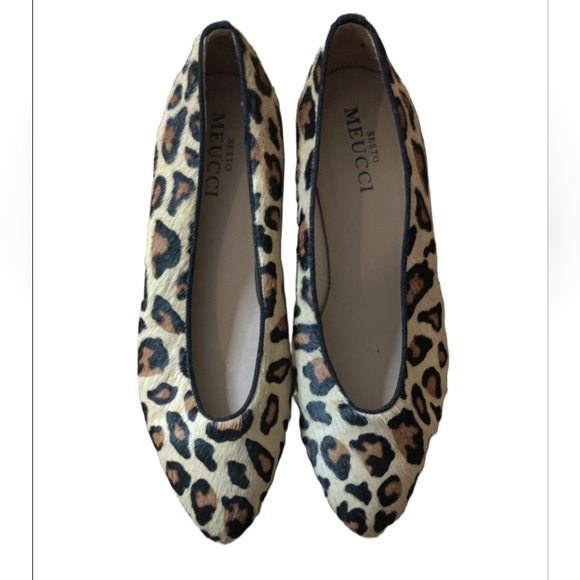 Sesto Meucci Leopard Print Women's Flats Size 9.5 - Picture 1 of 7